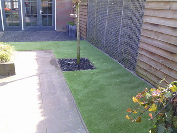 Kunstgras achtertuin Voorthuizen